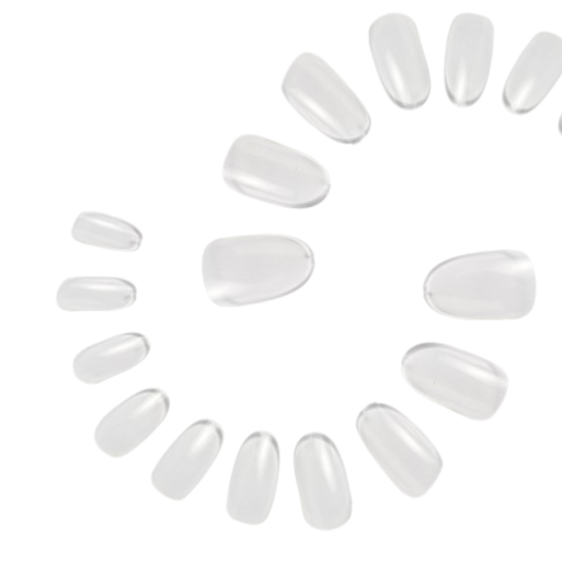 100 Uñas Postizas Transparentes