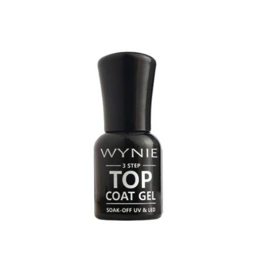 3 Step Esmalte  Black Top Coat Gel