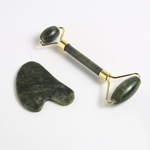 Rodillo de Jade y piedra Gua Sha