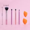 Set de 4 Brochas de Maquillaje y 2 Esponjas