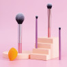 Set de 4 Brochas para Rostro y Ojos, y Esponja de Maquillaje