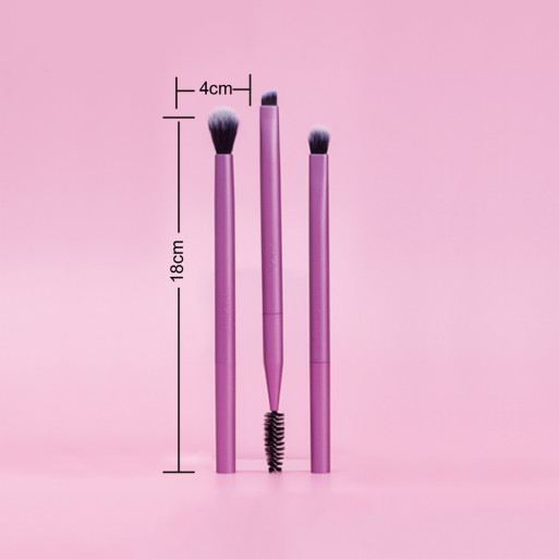 Set 3 Pinceles Maquillaje de Ojos y Cejas
